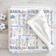 Personalized Sea Animals Boy Name Blanket