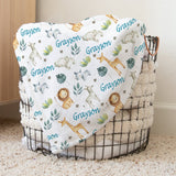 Animals Baby name Blanket