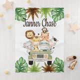 Safari Animals Truck Blanket
