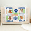 Personalized Puppy Sports Baby Boy Name Blanket
