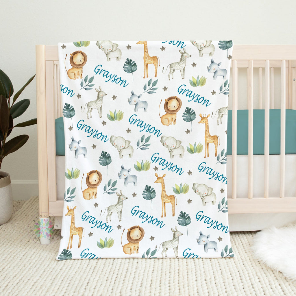 Animals Baby name Blanket