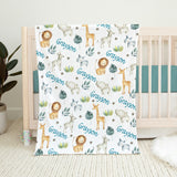 Animals Baby name Blanket
