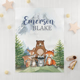 Personalized Woodland Blanket