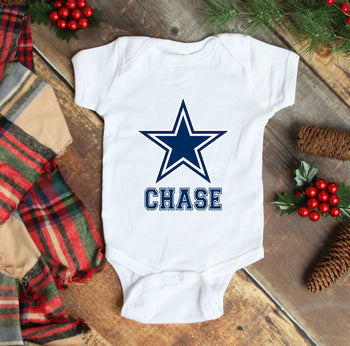 Baby One Piece Bodysuit Navy Blue Star Pesonalized Boy Outfit Baby Shower Gift Newborn Infant One-Piece Body Suit Baby 117-BODY SUITS & T-SHIRTS-Sweet Blooms Decor
