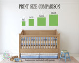 Construction Nursery Wall Art  Yellow Gray Chevron Stripes Trucks Dump Truck Excavator Mixer Digger Baby Boy Bedroom C117