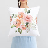 Peach Blush Pink Floral Baby Girl Nursery Bedding Baby Shower Gift: Crib Sheet,16x16 Throw Pillow,30x40 Minky Blanket,3(11x14) Wall Art