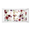 Floral Crib Sheet, Red Blush Pink Blue Maroon Burgundy Gold Green Leaves Watercolor Flowers Shower Gift Nursery Crib Mattress Cover C173