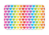 Rainbow Hearts Kids Shower Curtain, Bath Mat Towel S175