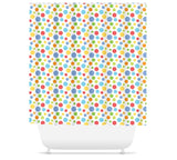 Polkadots Shower Curtain Baby Boy Polka Dots Circles Bathroom Bath Mat Towel Modern Blue Green Yellow Shower Curtain Guest Bathroom S152