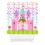 Princess Shower Curtain, Castle Carriage Princess Bathroom Decor S177