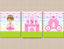 Princess Wall Art Castle Carriage Hearts Girl Bedroom Decor C937