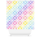 Rainbow Hearts Kids Shower Curtain Bath Mat S165