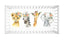 Safari Animals Girl Crib Sheet Twith ropical Flowers C120