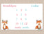 Twins Milestone Blanket Girl Boy Baby Fox Personalized Monthly Pink Blue Woodland Nursery DEcor Bedding Shower Gift Growth Tracker  B525