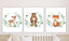 Woodland Animals Nursery Name Sign Wall Art Eucalyptus Greenery Leaves Baby Shower Gift Set C888