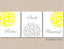 Yellow Gray Floral Bathroom Wall Art Floral Bathroom Decor Yellow Gray Home Decor Flowers Bathroom  Relax Soak Unwind PRINTS or CANVAS F101