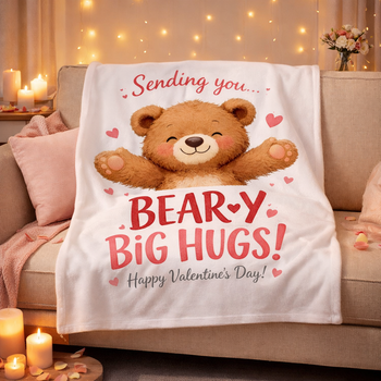 Valentine Blanket -Bear Hugs