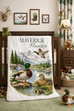 Personalized Mallard Duck Blanket