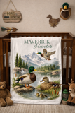 Personalized Mallard Duck Blanket
