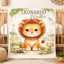 Lion Baby Name Blanket