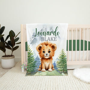 lion baby boy blanket