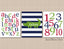 Alligator Nursery Wall Art Baby Boy Bedroom Decor Navy Blue Green Red Boy Kids Room Name Monogram Alphabet Numbers  C492