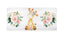 Baby Giraffe with Blush Pink Flowers Changing Pad Cover C130