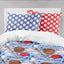 Baseball Kids Bedding Set Boy Comforter Bedroom Room Decor Pillow Shams  Red Blue Baseball Bat Glove 106