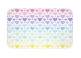 Rainbow Hearts Kids Shower Curtain Bath Mat Towel S164