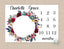 Boho Milestone Blanket Personalized Red Burgundy Watercolor Flowers Wreath Monthly Growth Newborn Girl Tribal Bohemian Baby Shower Gift B505