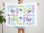 Butterflies Baby Girl Name Blanket Purple Teal Green Butterfly Monogram Blanket Baby Crib Bedding Baby Shower Gift B1204