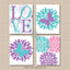 Butterflies Flowers Nursery Wall Art Lavender Teal Pink Purple Floral Girl Bedroom Decor Dandilion Baby Girl UNFRAMED