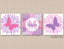 Butterflies Flowers Nursery Wall Art Pink Purple Lavender Butterfly Floral Bedroom Wall Decor Name Monogram Decor  436