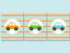 Cars Nursery Wall Art Orange Green Blue Chevron Baby Boy Bedroom Decor C110
