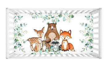 woodland crib sheet
