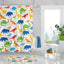 Dinosaur Shower Curtain Dinosaur Bathroom Decor Kids Shower Curtain Boy Girl Bath Mat Towel Bathroom Decor Red Blue Orange Green S126