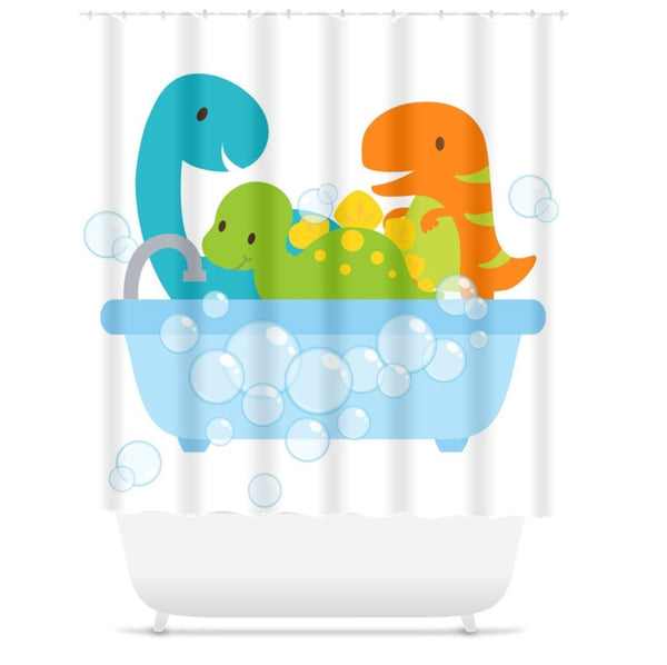 Dinosaurs Shower Curtain Bath Kids Bathroom Bath Tub Girl Boy Dinosaur