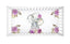 Elephant Crib Sheet with Lavender Lilac Flowers  C121