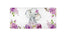 Elephant Floral Changing Pad Cover with Lavender Lilac Flowers C121
