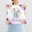 Elephant Floral Nursery Pillow with Lavender Lilac Purple Flowers P240