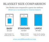 Personalized Name Blanket Custom Baby Boy Girl Swaddle Receiving Blanket Baby Shower Gift Monogrammed Fleece Minky 987