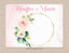 Floral Girl Name Blanket Coral Pink Blush Flowers Newborn Name Monogram  Baby Shower Gift Nursery Crib Bedding Photo Prop B1115