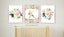 Floral Girl Nursery Wall Art Watercolor Pink Coral Blush Flowers Modern Boho Flowers Baby Shower Gift Baby Room Decor  815
