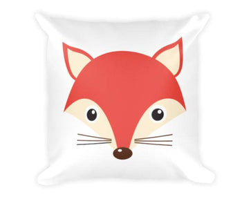 Fox Throw Pillow Orange Gray Pillow Woodland Bedroom Decor Fox Nursery Decor Fox Room Decor Woodland Baby Gift Fox Decorative Pillow Bedding-Sweet Blooms Decor