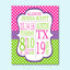 Girl Birth Print,Polka Dot Birth Print,Pink Green Birth Announcement,Girl Baby ,Pink Purple Green Nursery Decor-PRINT OR CANVAS