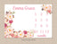 Girl Floral Milestone Blanket Watercolor Pink Blush Magenta Peach Wreath Personalized Newborn Baby Girl Roses Flowers Baby Shower Gift B920
