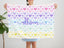 Hearts Girl Name Blanket Pastel Rainbow Pink Purple Blue Green Yellow  Newborn Gift Baby Shower Gift Crib Bedding Birthday Gift B1192