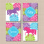 Horses Girl Wall Art Floral Pink Purple Lime Green Teal Blue Flowers Name Monogram Girl Bedroom Decor  483