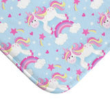 Unicorns Shower Curtain Rainbows Unicorn Bathroom Bath Mat Towel Modern Girl Baby Bath Cuartain S153