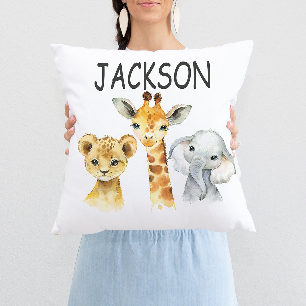 Zoo Pillow, Animal Pillow Covers, Nursery Pillows, Nursery Decor, Cushion  Cover, Funny Animal Art, Zoo Animals, Children's Room Decor 